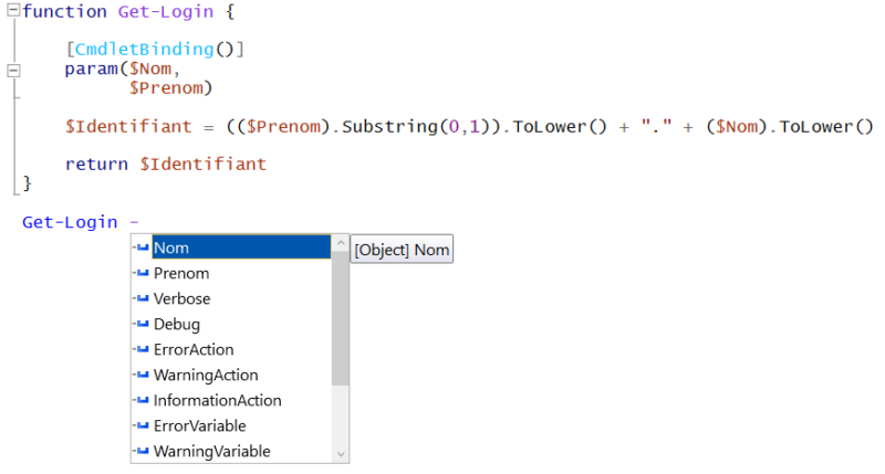 Fonction PowerShell avec CmdletBinding