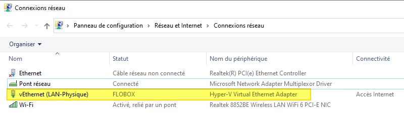 Hyper-V - Créer un commutateur virtuel - Etape 5