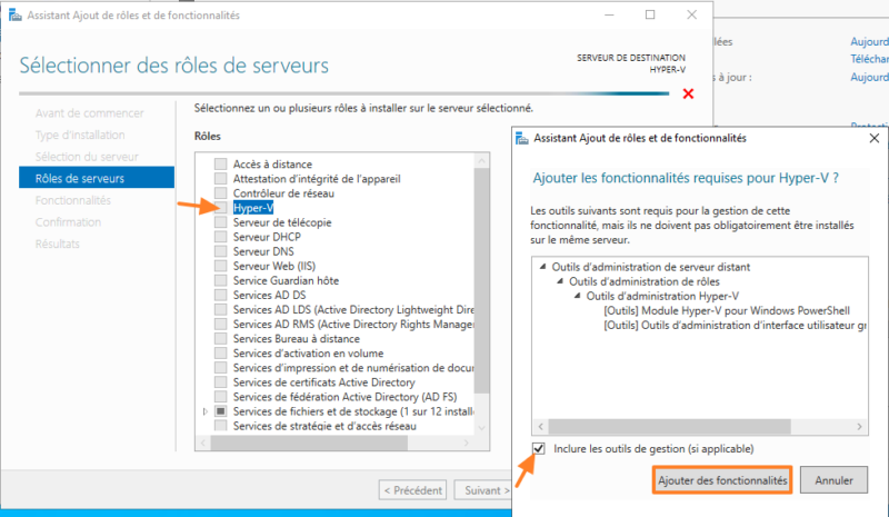 Installer Hyper-V Windows Server 2022 - Etape 4