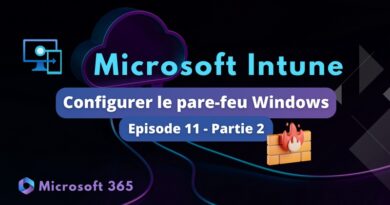 stratégie intune règle firewall windows defender