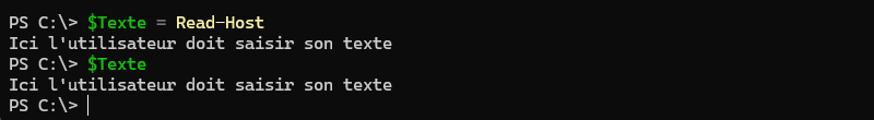PowerShell - Read-Host - Exemple 1