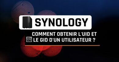 tuto Synology obtenir UID et GID utilisateur