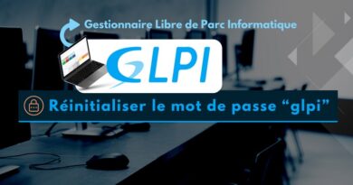 GLPI mot de passe admin perdu que faire