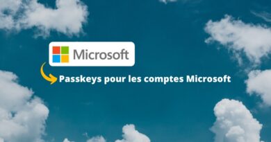 Passkeys pour les comptes Microsoft