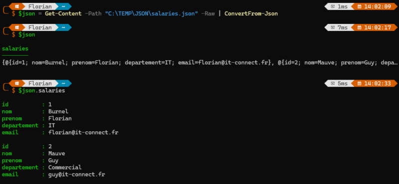 PowerShell - ConvertFrom-Json