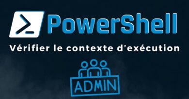 Vérifier si un script PowerShell est exécuté en admin