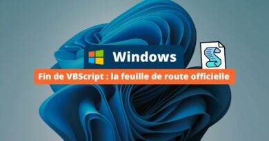 Windows - Fin de VBScript - Feuille de route officielle