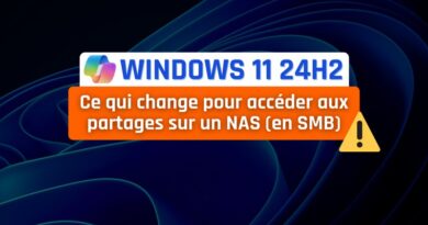 tuto windows 11 24H2 se connecter à un NAS en SMB