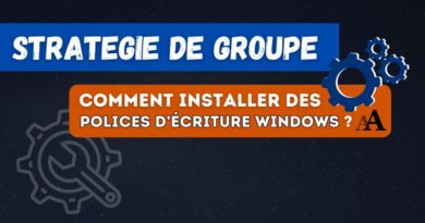 GPO police écriture windows