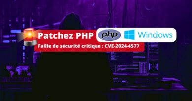 PHP - Faille de sécurité critique - CVE-2024-4577