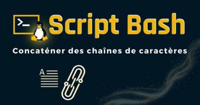 Script Bash - Concaténer chaines de caractères