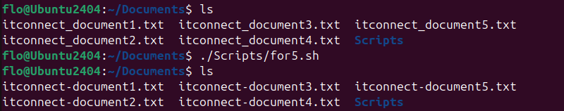 Script Bash - Renommer des fichiers - Remplacer un caractère