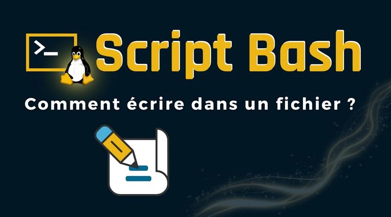 Script Bash écrire dans un fichier