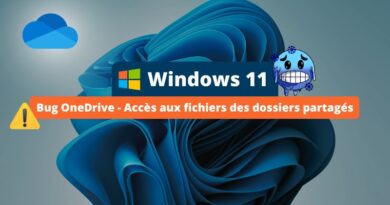 Windows 11 - Bug OneDrive - Accès aux fichiers des dossiers partagés