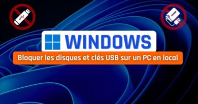 tuto windows bloquer clés USB et disques USB en local