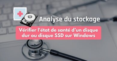 vérifier état de santé disque dur et disque SSD sur Windows