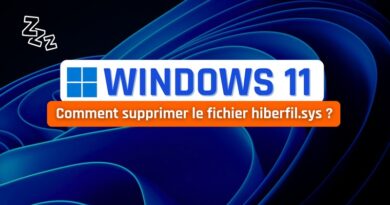 tuto windows 11 supprimer fichier hiberfil veille prolongée