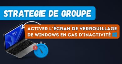 GPO activer écran verrouillage Windows inactivité utilisateur