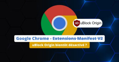 Google Chrome fin uBlock Origin - Août 2024