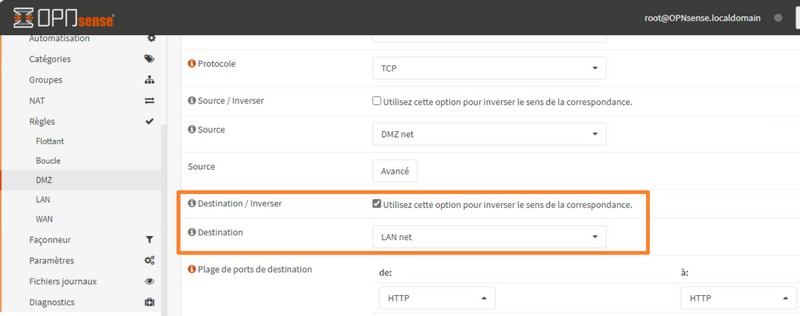 OPNsense - DMZ - Isoler le réseau du LAN