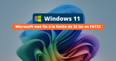 Windows 11 - fin limite de 32 Go en FAT32