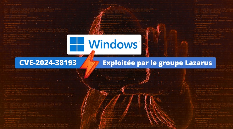 Windows CVE-2024-38193 - Attaques Lazarus