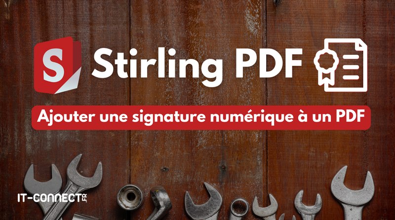 Stirling PDF - Ajouter une signature numérique à un PDF