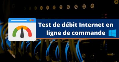 Test de débit Internet en ligne de commande Windows