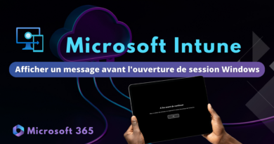 Intune - Afficher un message avant l'ouverture de session Windows