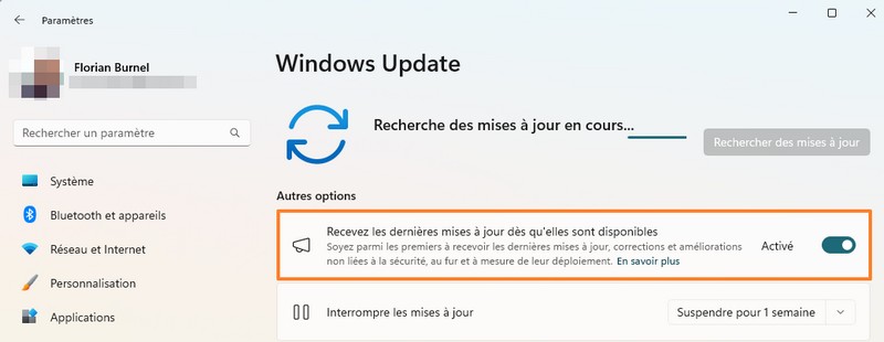 Télécharger Windows 11 24H2 avec Windows Update