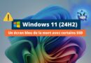 Windows 11 24H2 - Problème SSD écran bleu de la mort