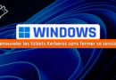 Windows - Renouveler les tickets Kerberos sans fermer sa session