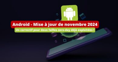 Android - Mise à jour de novembre 2024 - Failles zero-day