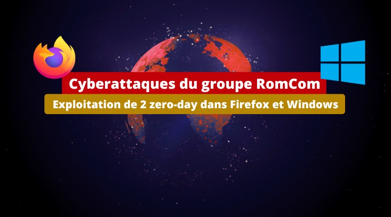 Cyberattaques RomCom - Exploitation de 2 zero-day dans Firefox et Windows