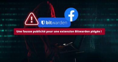 Facebook - Une fausse publicité pour une extension Bitwarden piégée