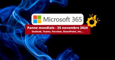 Microsoft 365 - Panne mondiale - 25 novembre 2024