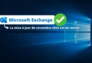 Microsoft Exchange - La mise à jour de novembre 2024 est de retour