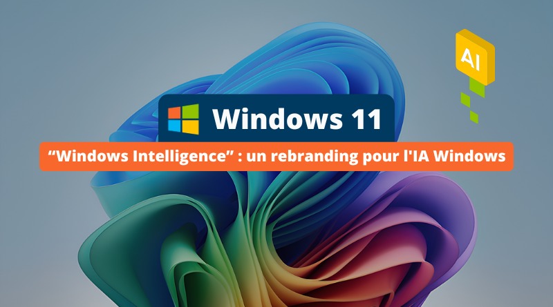 Windows 11 - Windows Intelligence rebranding IA