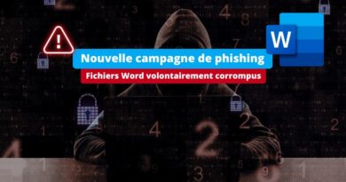 Nouvelle campagne de phishing avec des fichiers Word corrompus