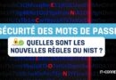 recommandations sécurité mots de passe NIST 2025