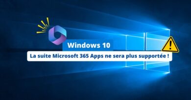 La suite Microsoft 365 Apps ne sera plus supportée sur Windows 10