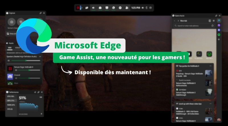 Microsoft Edge Game Assist - C'est quoi et comment l'activer sur Windows