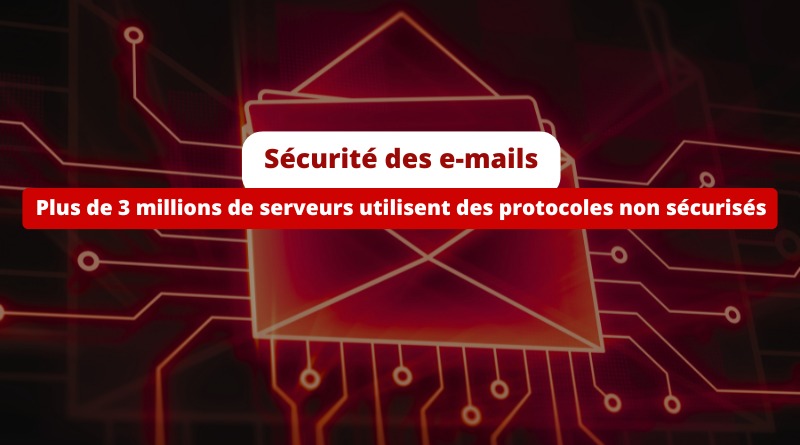 Sécurité des e-mails - Plus de 3 millions de serveurs utilisent des protocoles non sécurisés