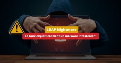 Vulnérabilité LDAP Nightmare - Faux exploit avec malware infostealer