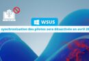 WSUS - La synchronisation des pilotes sera désactivée en avril 2025