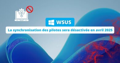 WSUS - La synchronisation des pilotes sera désactivée en avril 2025