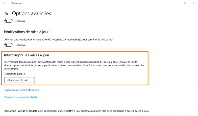 Windows 10 - Interrompre les mises à jour pour bloquer Windows 11