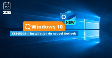 Windows 10 KB5050081 - Installation du nouvel Outlook