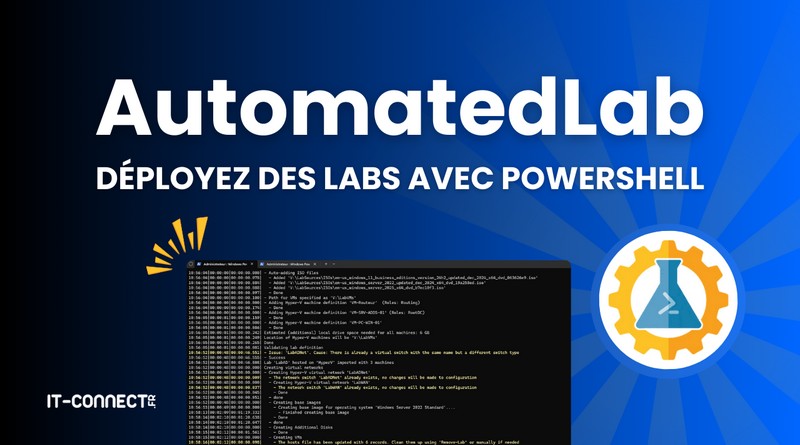 tuto AutomatedLab pour déployer des labs avec PowerShell